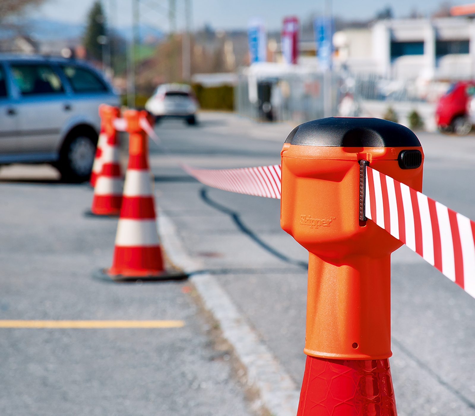 Sangle de cône assortie aux cônes de signalisation