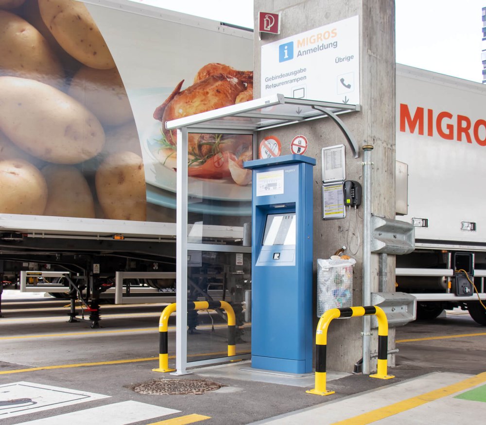 Référence Coopérative Migros Zurich Diverses protections contre les chocs Protection des colonnes Bornes et arceaux