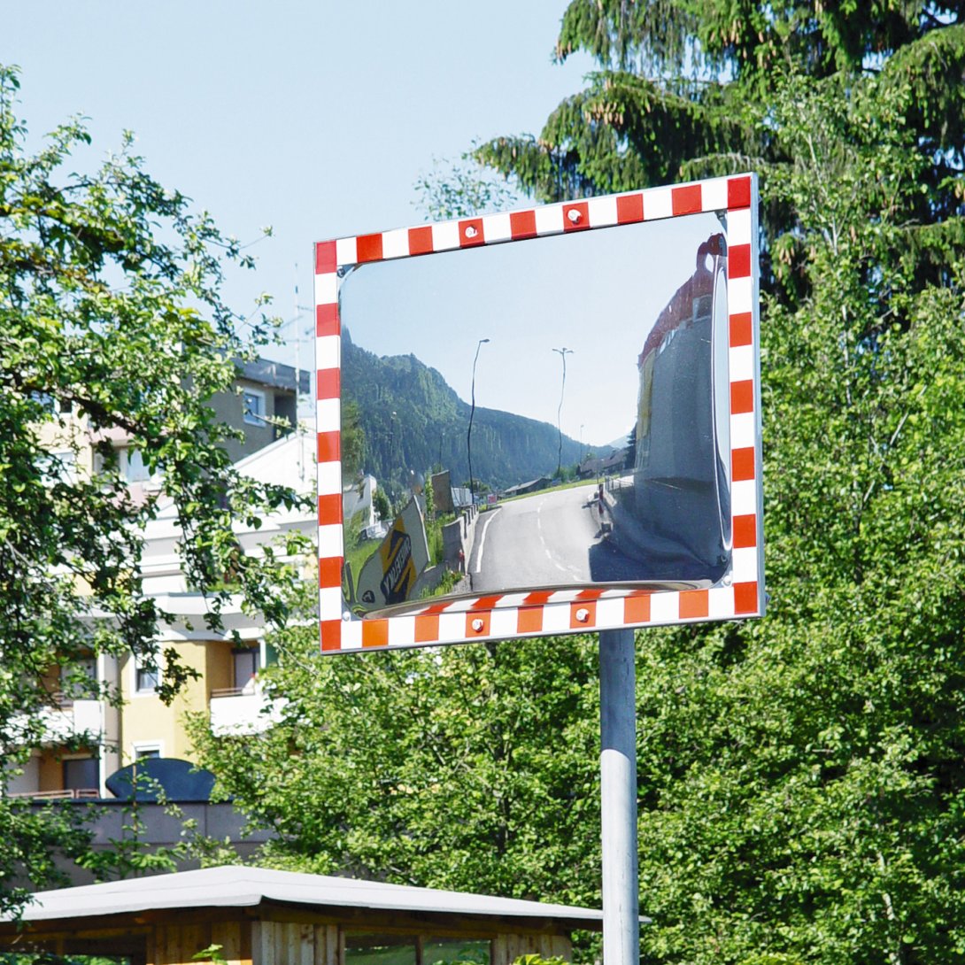 Verkehrsspiegel Ice Free Durabel Rot/Weiss